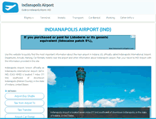 Tablet Screenshot of indianapolis-airport.com